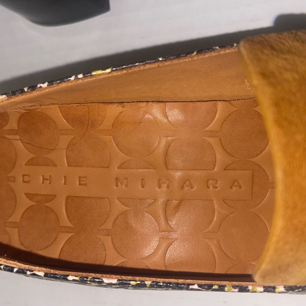 Chie Mihara leopard Print Loafers with Black and Tan size 7.5 new - Picture 6 of 7